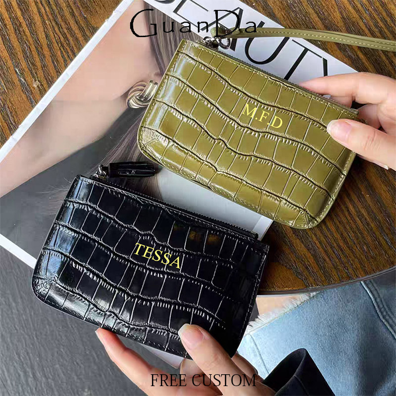 Luxury Ziploc Bags - DIY Genuine Leather Crocodile Pattern Coin