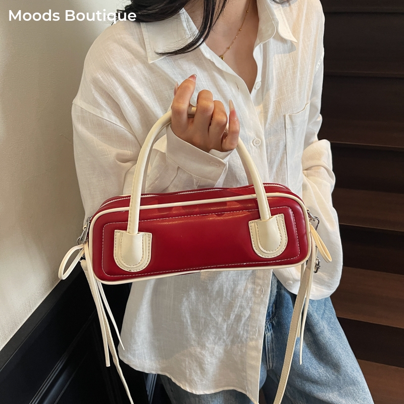Luxury Bags Consignment - Contrast Color Top-handle Bags For Women