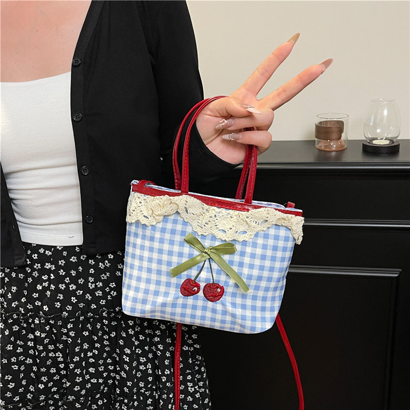 Luxury Bags Brands For Women - Women's New Handbag Korean Checkered Polka