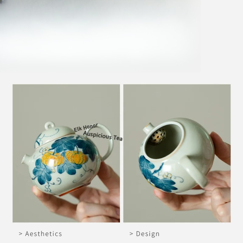 Hand-painted Pumpkin Travel Te - огляд і ціна Luxury Bags Hand Painted