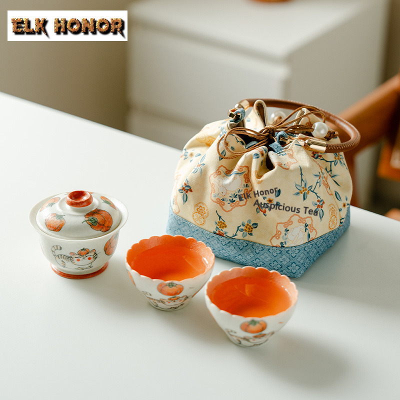 Hand-painted Persimmons Travel - огляд і ціна Luxury Bags Hand Painted
