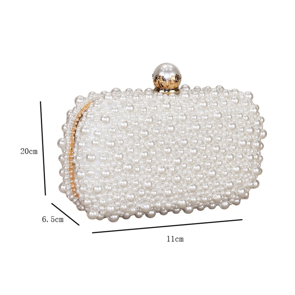 Ladies' new versatile pearl di - огляд і ціна Luxury Bags White