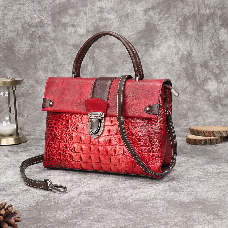 Johnature Retro Alligator Patt - огляд і ціна Luxury Bags Hand Painted