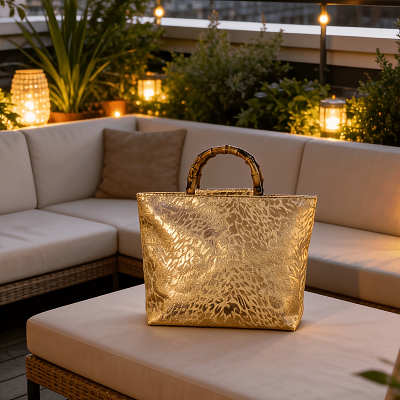 Light luxury metallic gold jac - огляд і ціна Luxury Bags Collection
