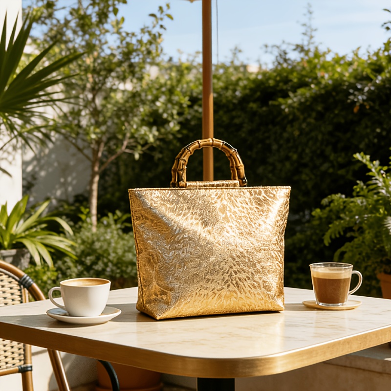 Light luxury metallic gold jac - огляд і ціна Luxury Bags Collection