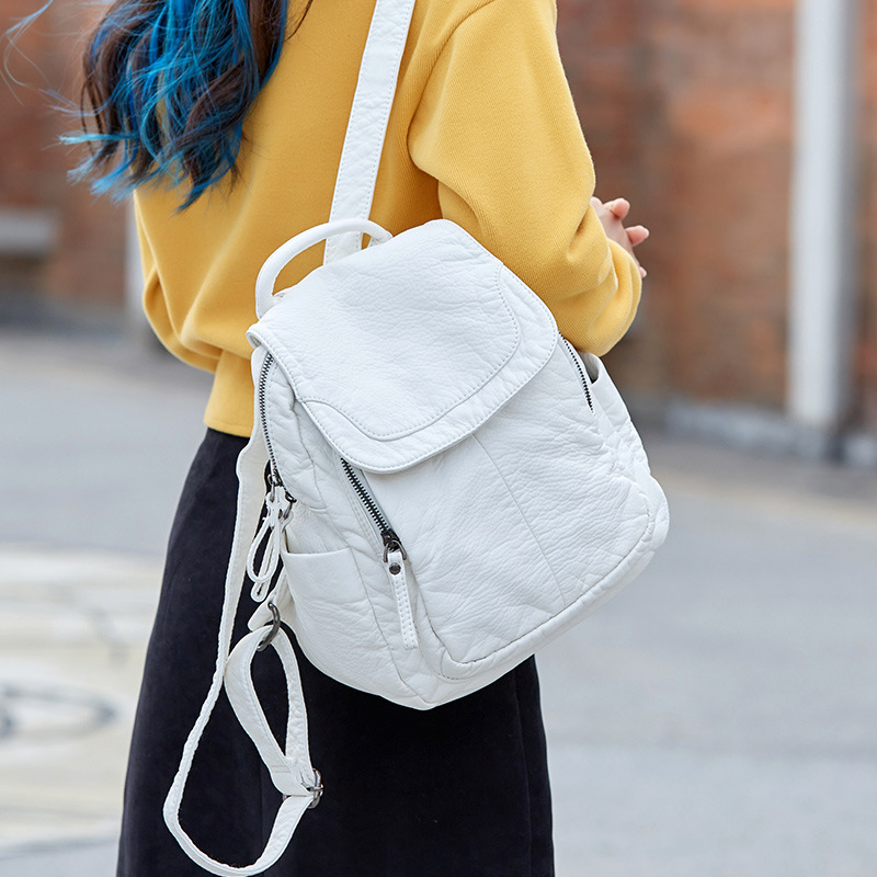 Women's Backpack White Washed  - огляд і ціна Luxury Bags White