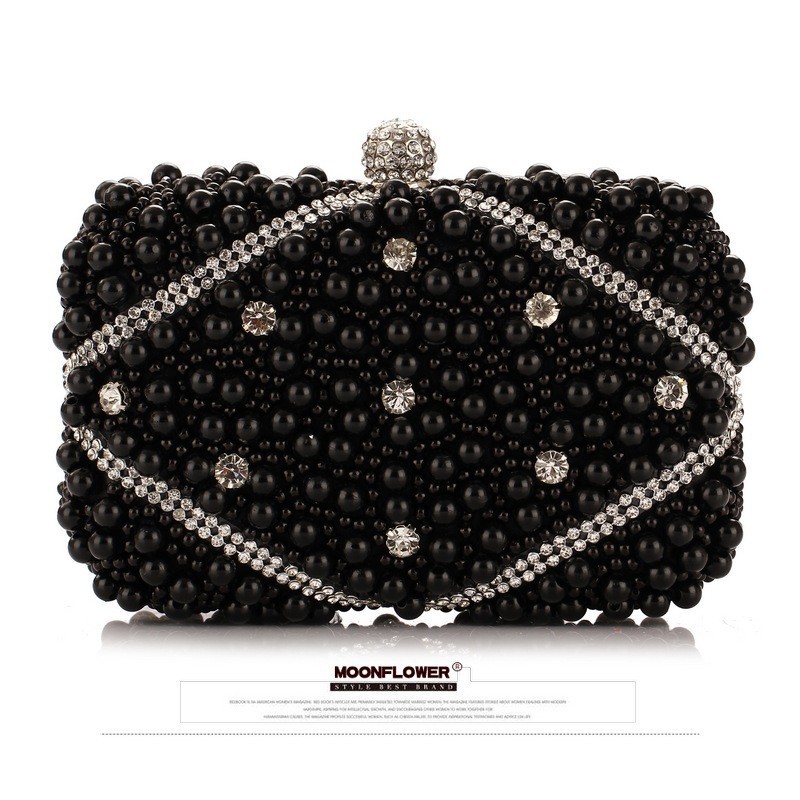 Luxury Crystals Beaded Pearl E - огляд і ціна Luxury Bags White