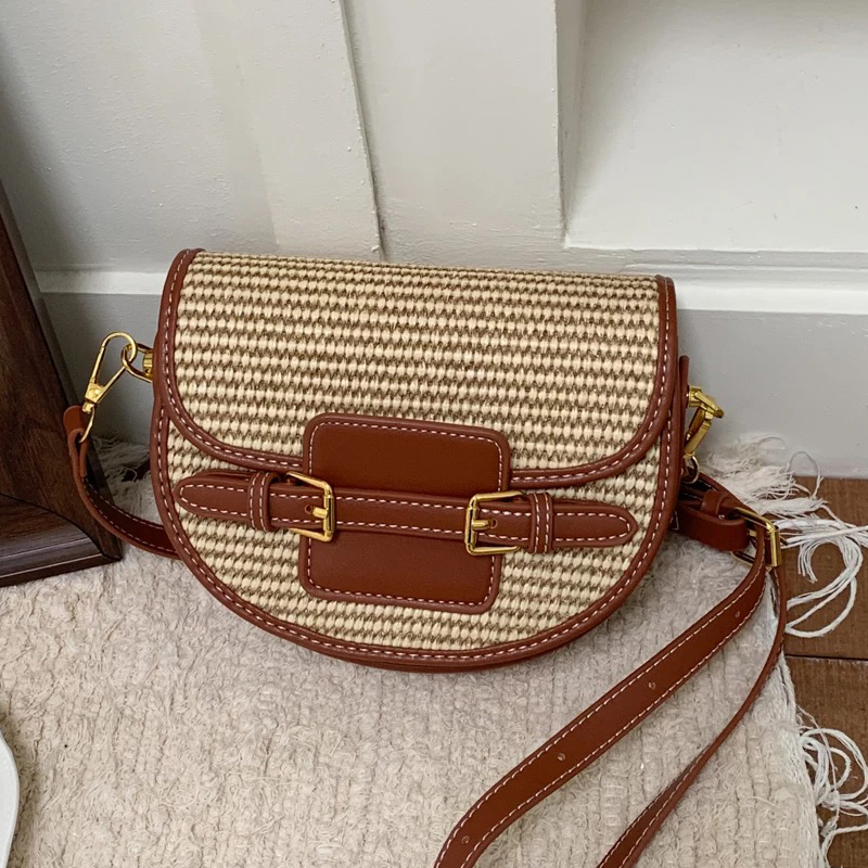 England Style Mini Straw Saddl - огляд і ціна Luxury Bags Design