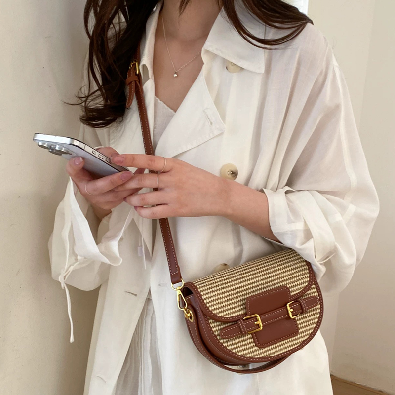 England Style Mini Straw Saddl - огляд і ціна Luxury Bags Design
