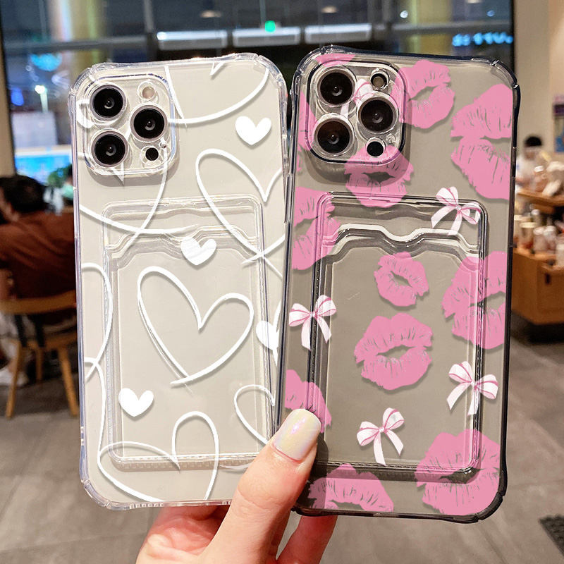 Sexy Lips Card Holder Clear Ph - огляд і ціна Luxury Bags In Store